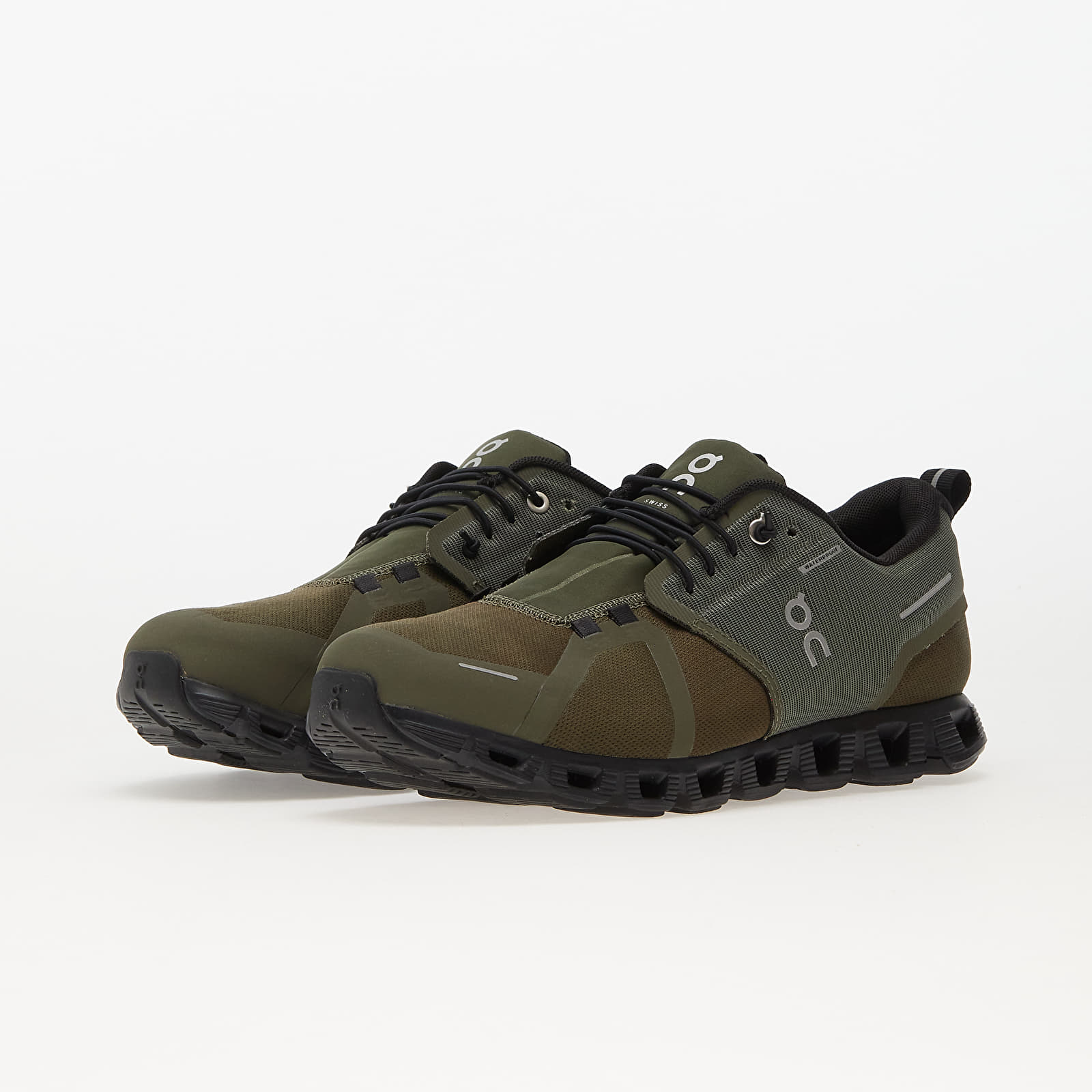 Pánské tenisky a boty On M Cloud 5 Waterproof Olive/ Black