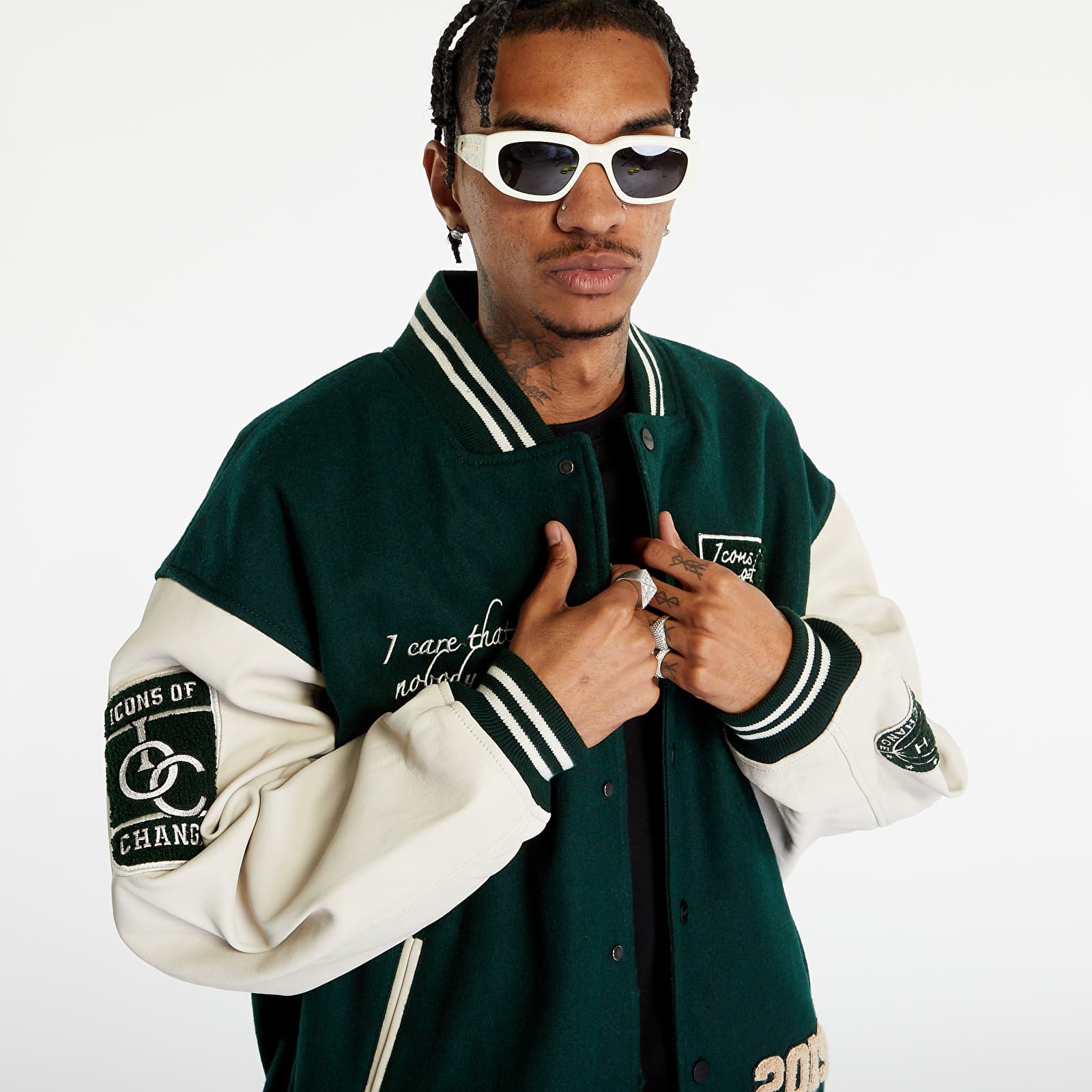 Bundy a kabáty PREACH Varsity Established Jacket University Green