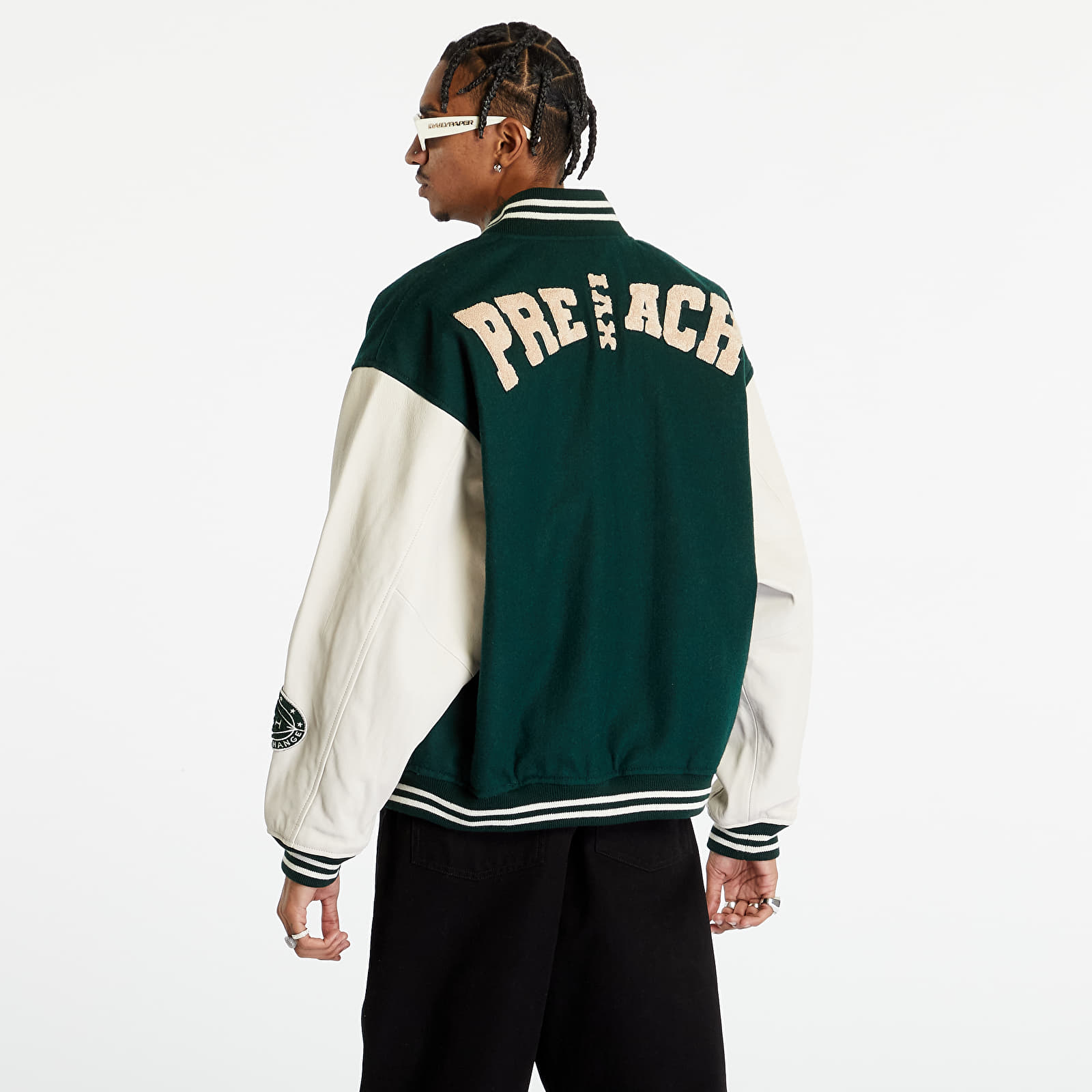 Bundy a kabáty PREACH Varsity Established Jacket University Green