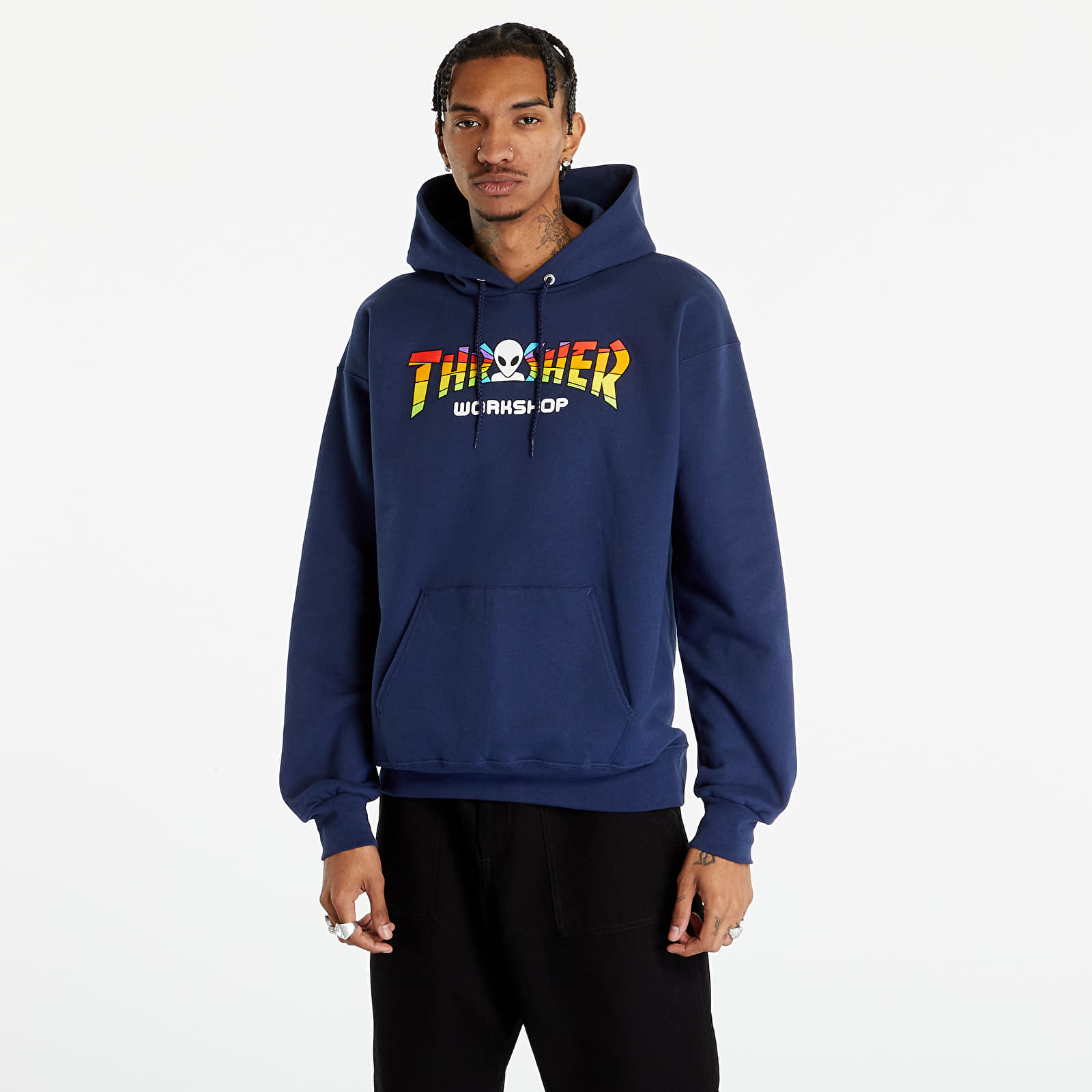 Hoodies and sweatshirts Thrasher x AWS Spectrum Hood Navy Blue