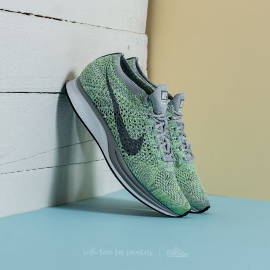 Green flyknit racer on sale