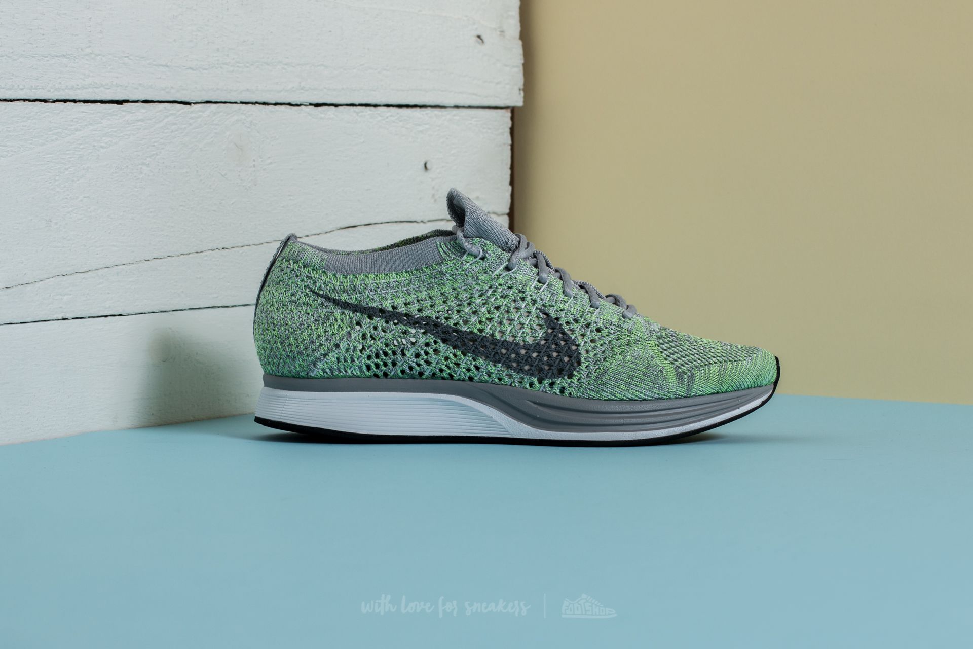 Chaussures et baskets homme Nike Flyknit Racer White Cool Grey