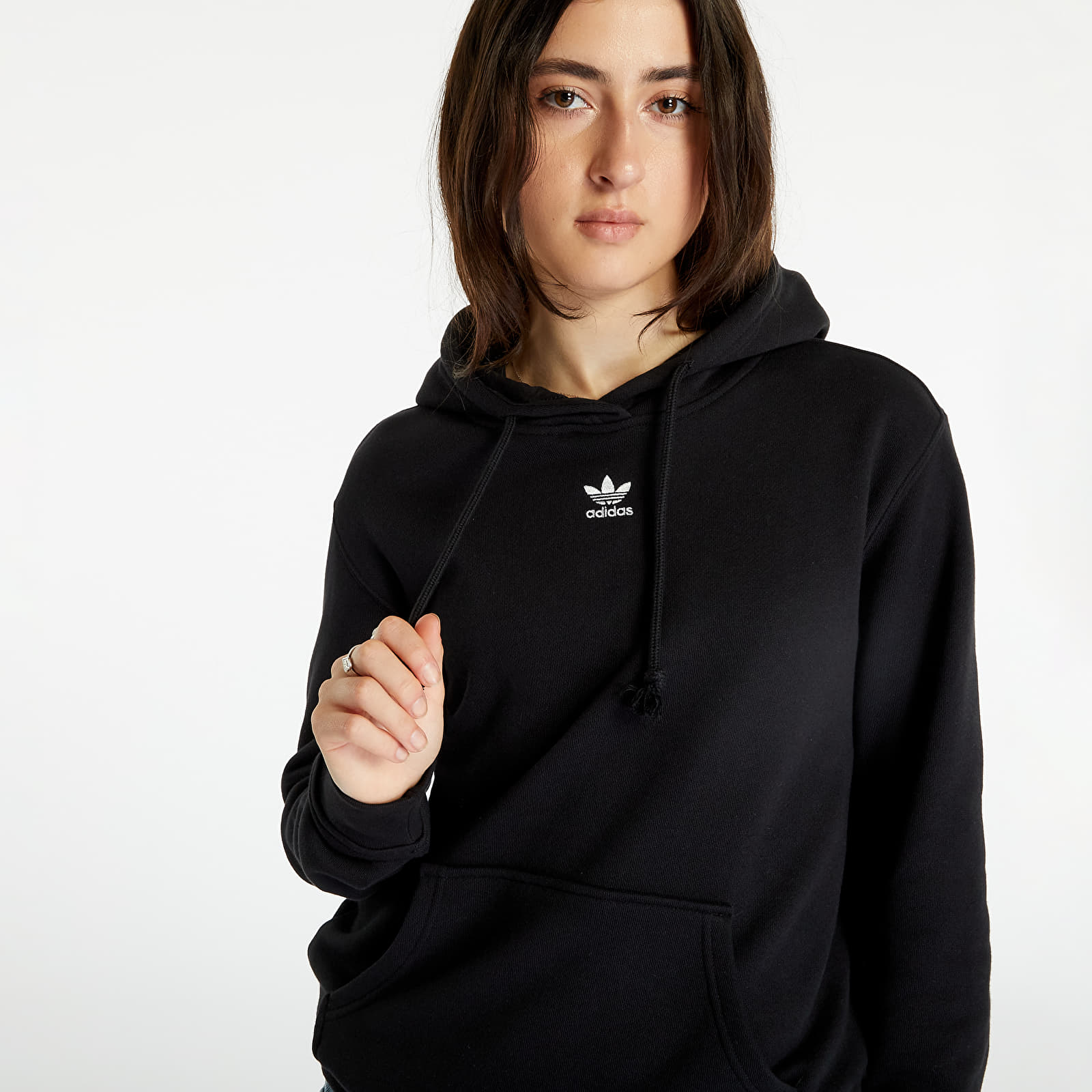 Kapucnis pulóverek és pulcsik adidas Adicolor Essentials Regular Hoodie Black