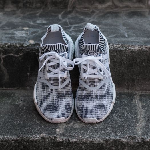 Men s shoes adidas NMD R1 Primeknit Ftw White Core Black Footshop