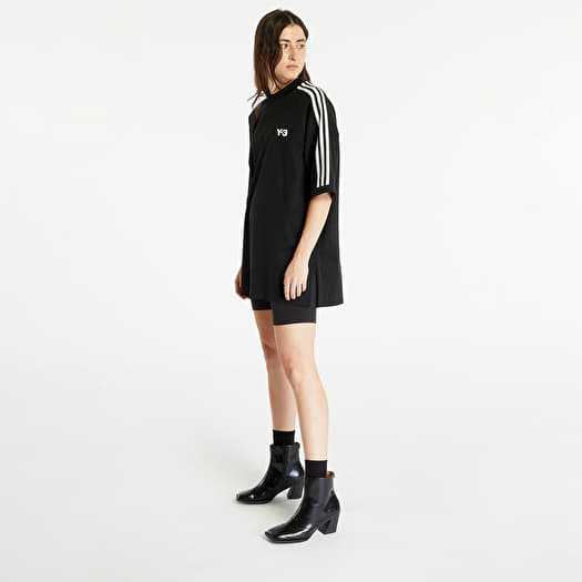 Y-3 3 Stripes Short Sleeve Tee UNISEX Black/ Off White | Footshop