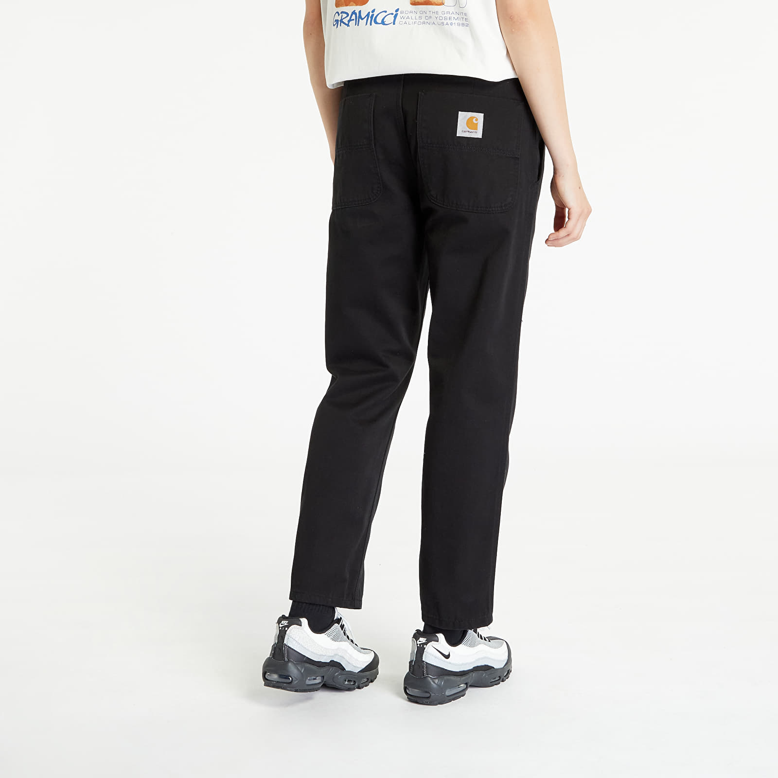 Pants Carhartt WIP Abbott Pant Black Stone Washed
