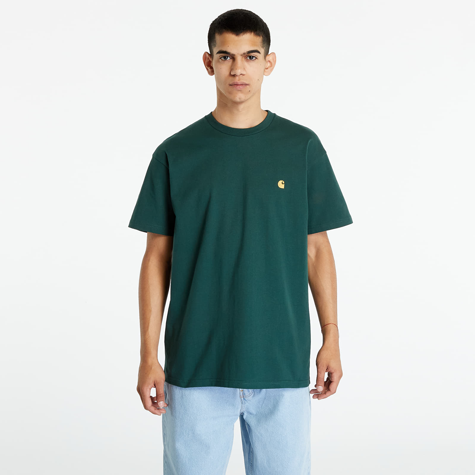 T-shirts Carhartt WIP Short Sleeve Chase T-Shirt Discovery Green/ Gold