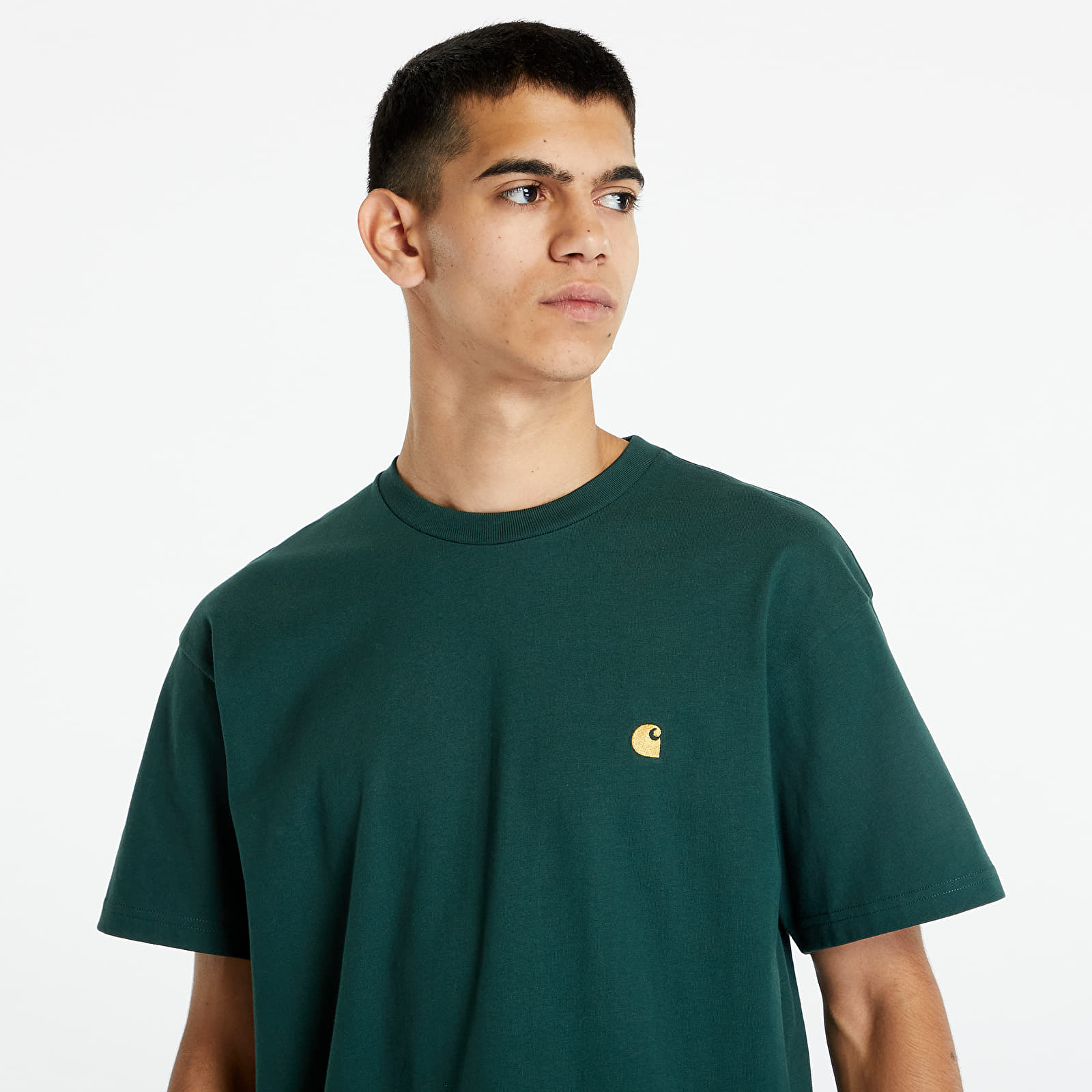 T shirts Carhartt WIP Short Sleeve Chase T Shirt Discovery Green