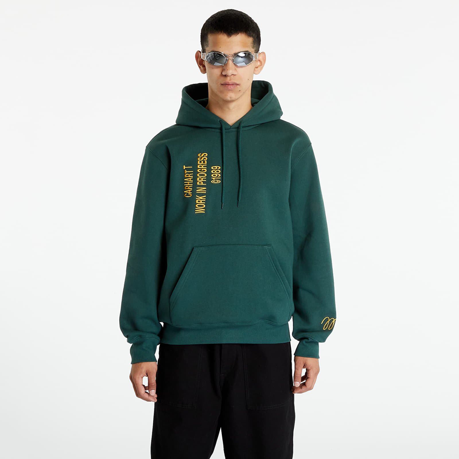 Green carhartt hoodie online