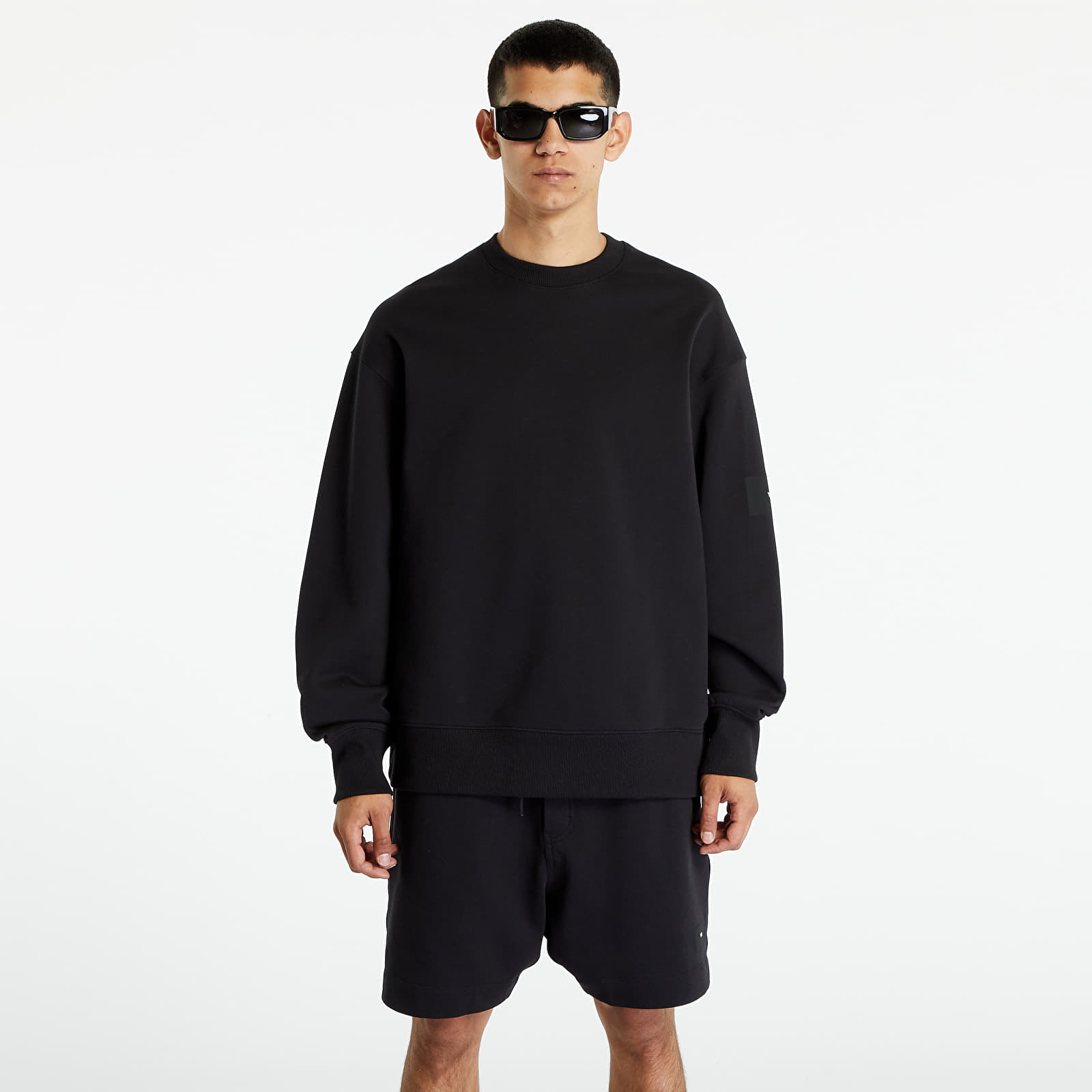 Y-3 Organic Cotton Terry Crew Sweatshirt Black
