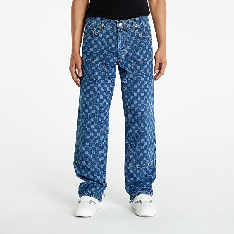 MISBHV Denim Monogram Carpenter Trousers Jeans Blue | Footshop