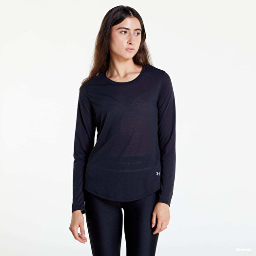 T shirts Under Armour Streaker Longsleeve T Shirt Black Footshop