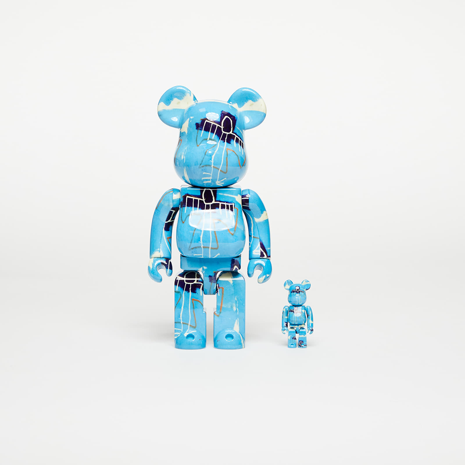 Otros accesorios Medicom Toy BE@RBRICK Jean Michel Basquiat 9 100% & 400%  Set | Footshop