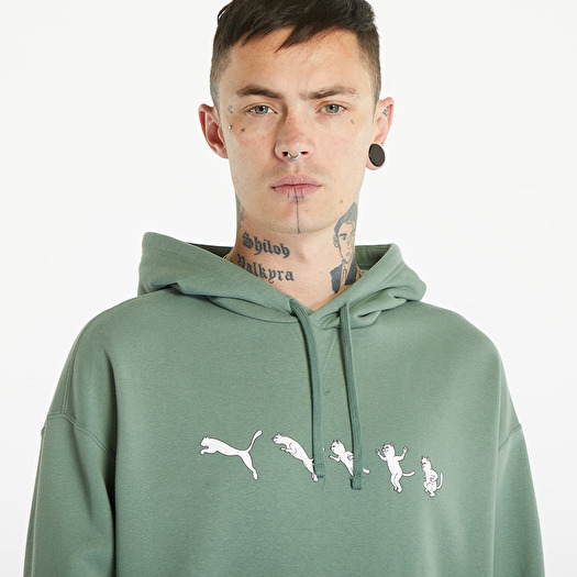 Mikiny Puma x RIPNDIP Hoodie Eucalyptus Footshop