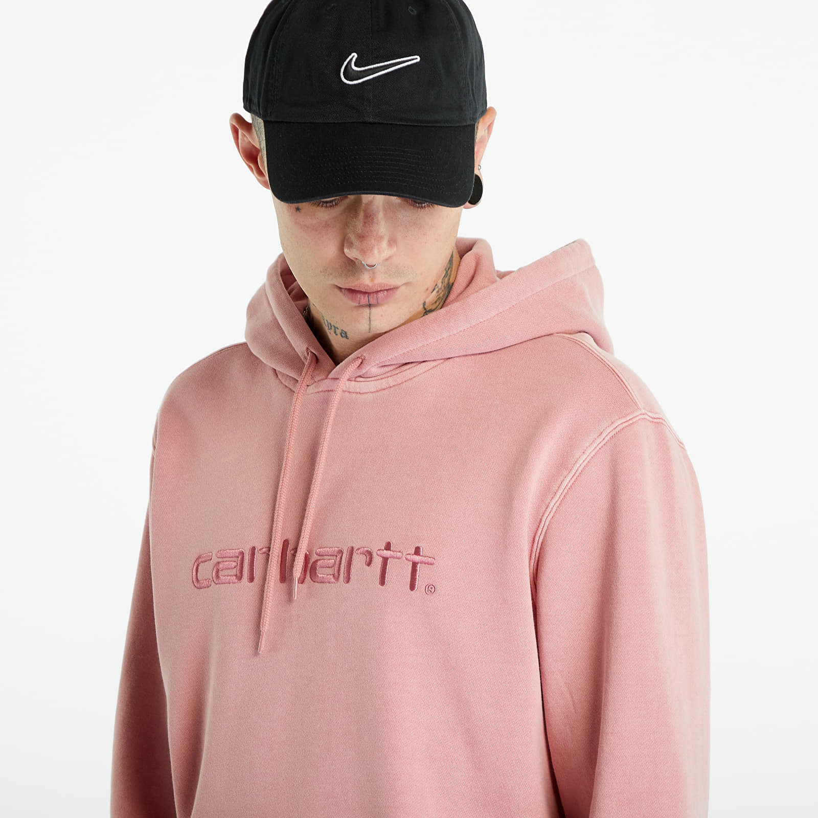 Džemperiai su gobtuvais ir džemperiai Carhartt WIP Hooded Duster Sweat Dahlia Garment Dyed