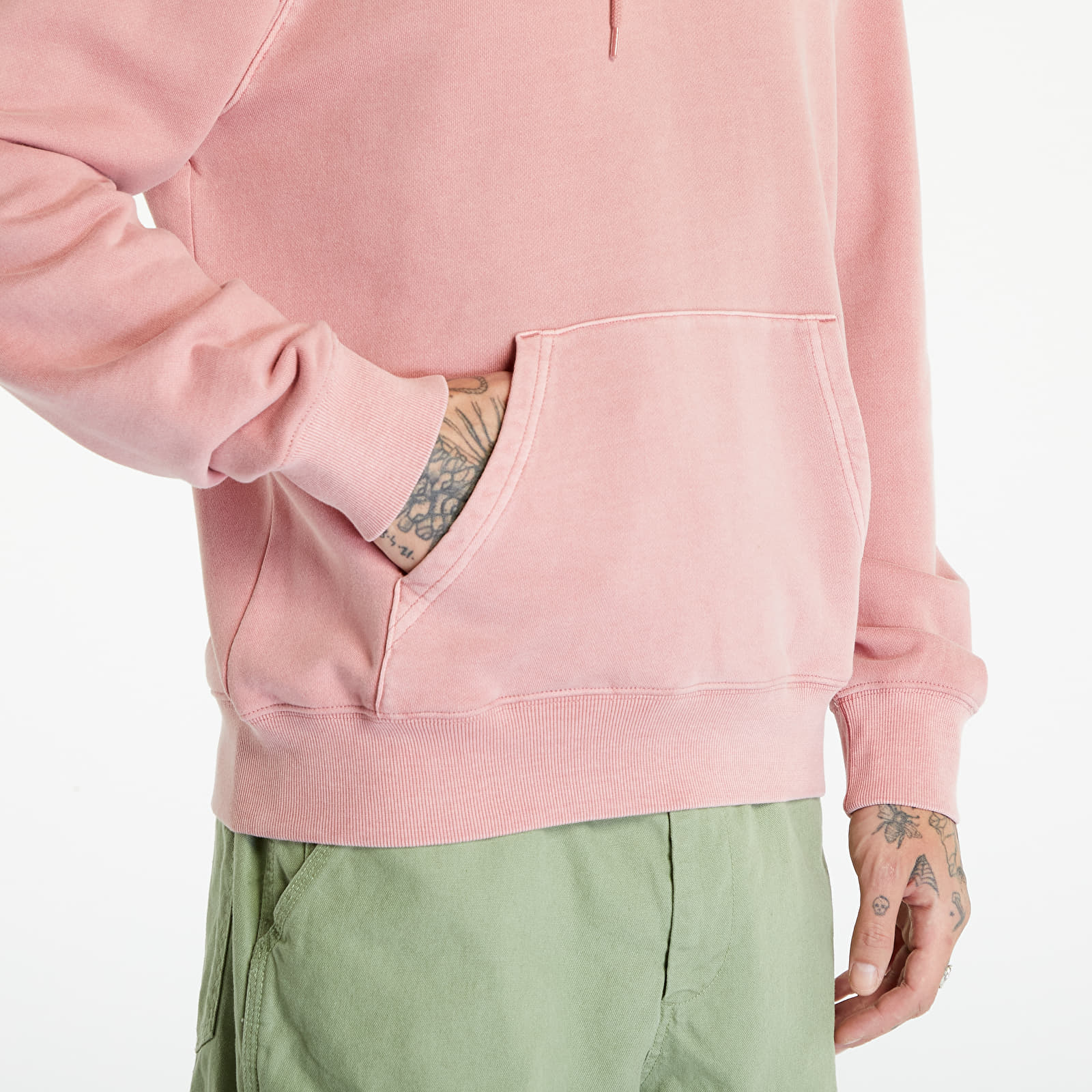 Džemperiai su gobtuvais ir džemperiai Carhartt WIP Hooded Duster Sweat Dahlia Garment Dyed