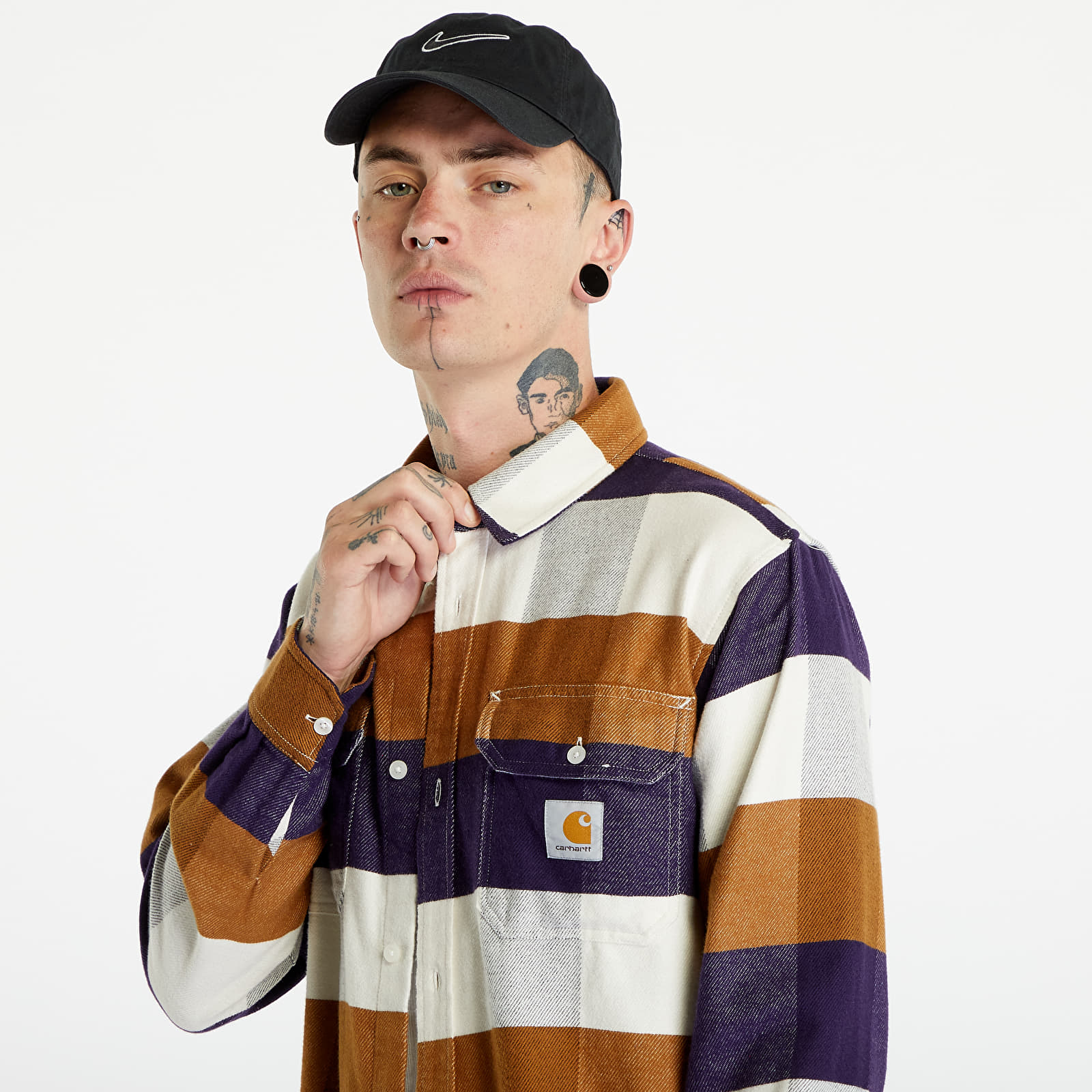 Hemden Carhartt WIP Lyman Long Sleeve Shirt Lyman Check/ Cassis