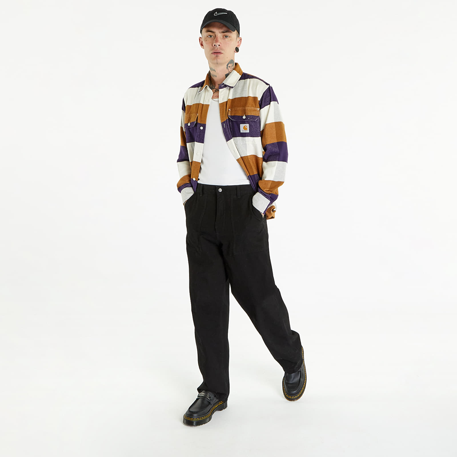 Hemden Carhartt WIP Lyman Long Sleeve Shirt Lyman Check/ Cassis