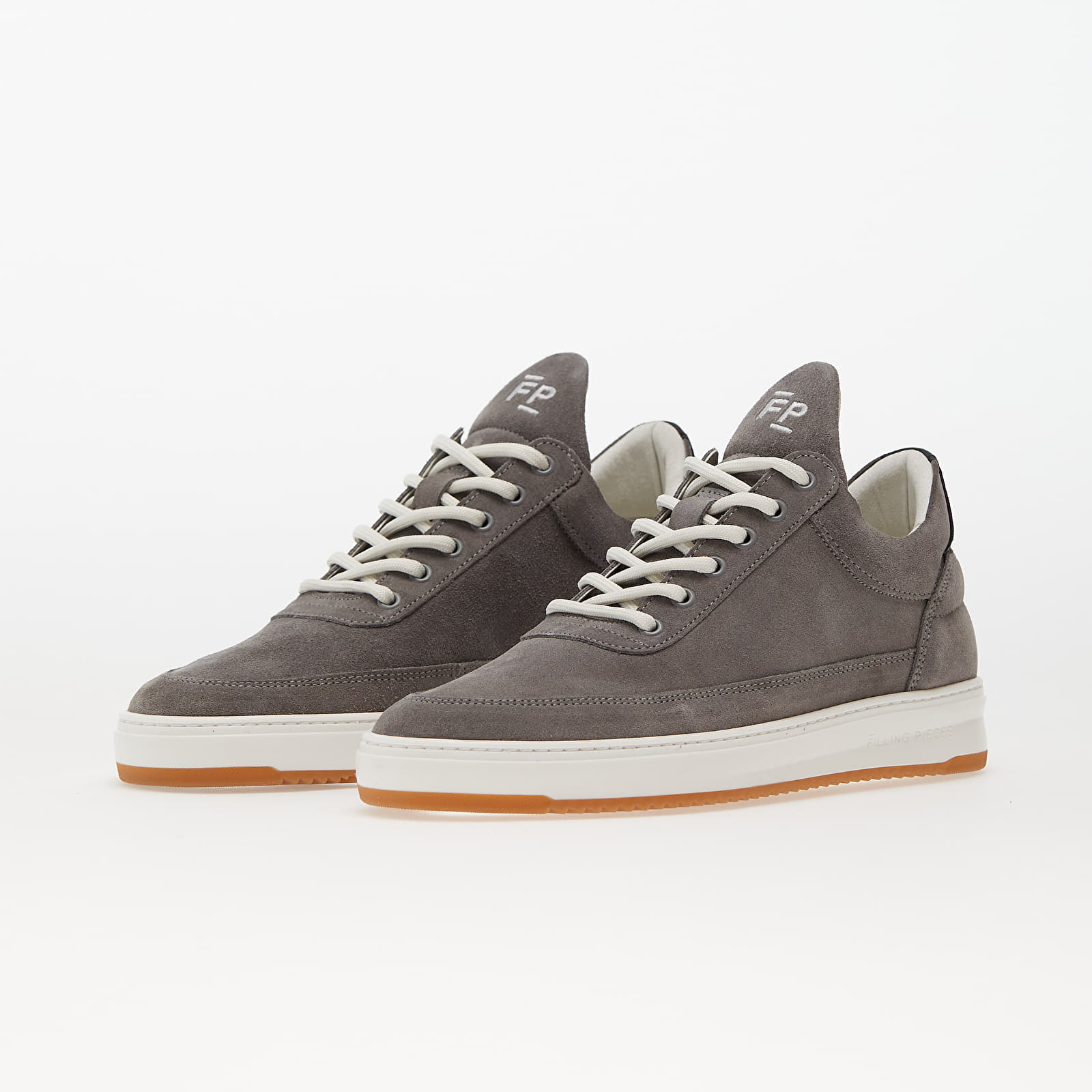 Zapatillas Hombre Filling Pieces Low Top Ripple Suede Grey
