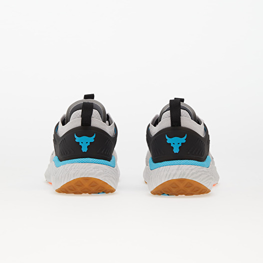 Men's shoes Under Armour Project Rock 5 Gray Matter/ Black/ Blue Surf