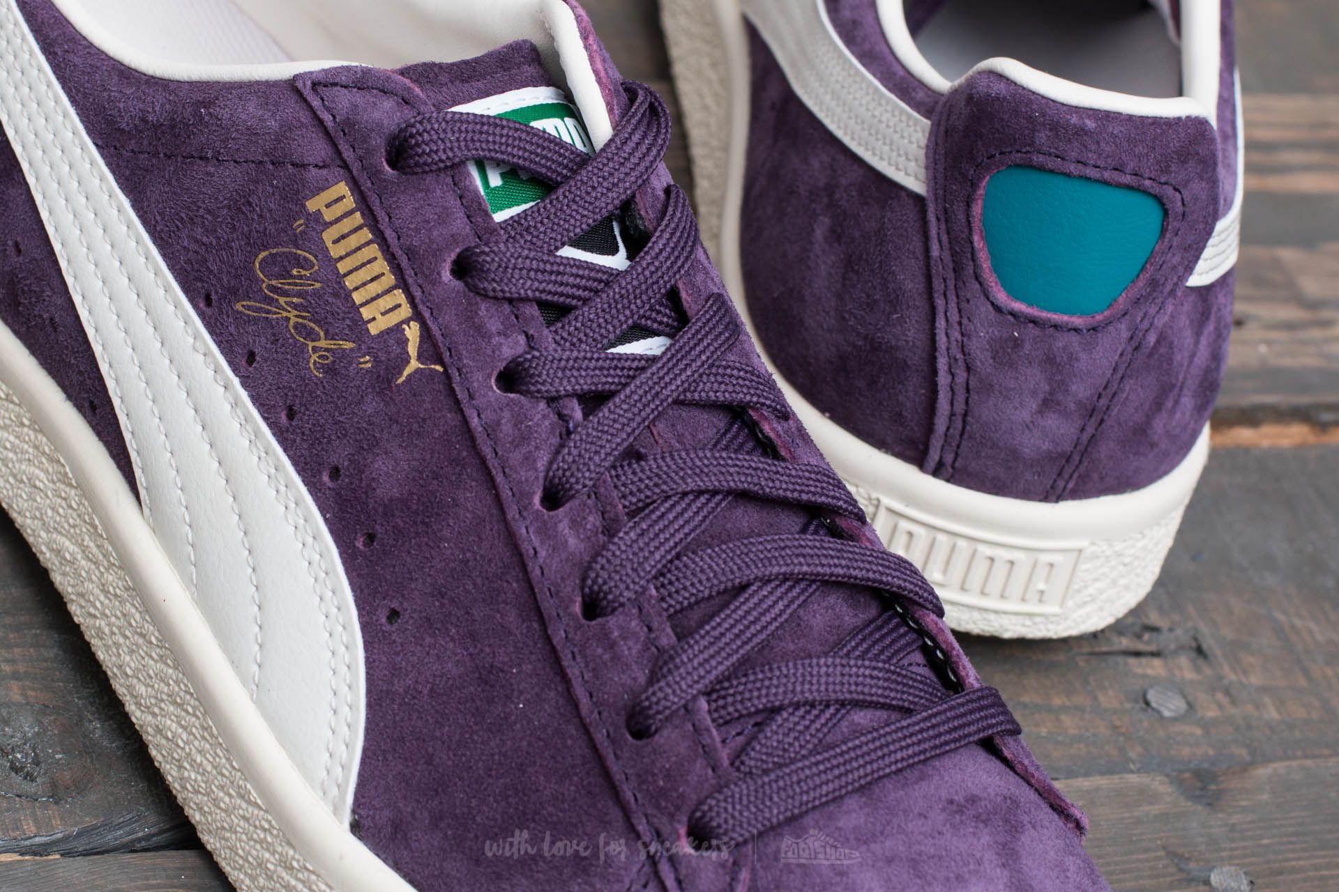 Puma clyde outlet purple