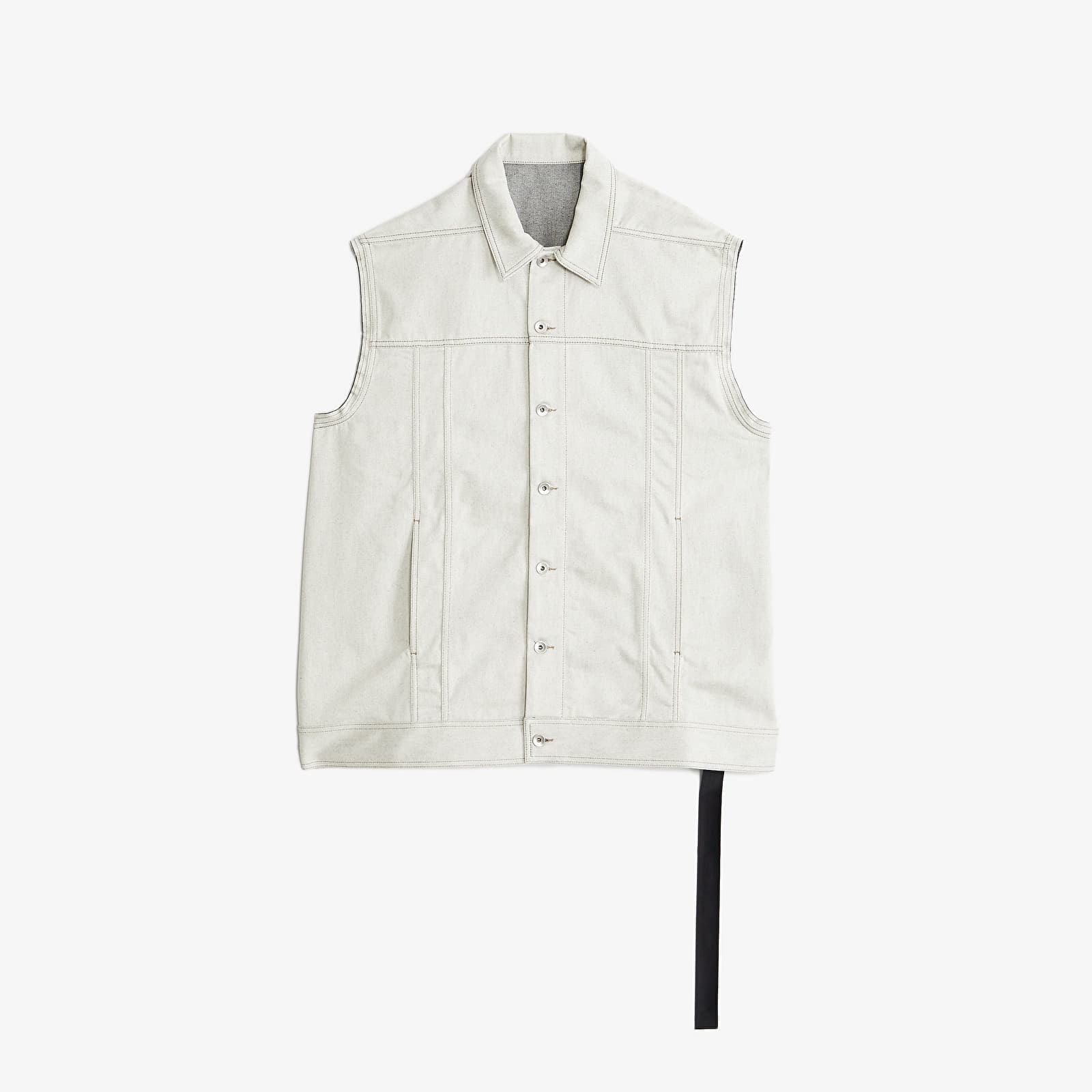 Vesty Rick Owens DRKSHDW Jumbo Worker Vest Milk Melange