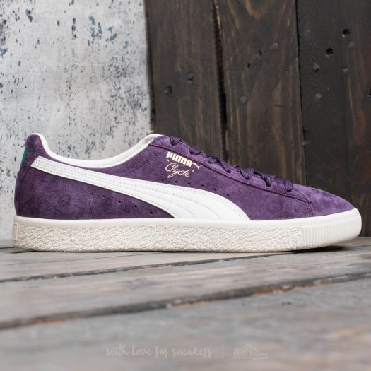 Men s shoes Puma Clyde Premium Core Sweet Grape Whisper White