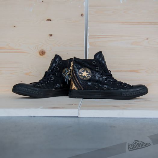 Men s shoes Converse CT Tri Zip Hi Black Gold Footshop