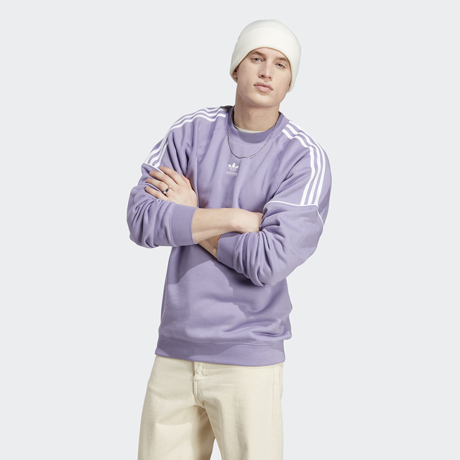 Hoodies and sweatshirts  adidas Ess Crew Magic Lilac