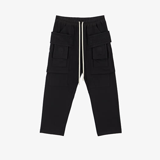 Pants Rick Owens DRKSHDW Creatch Cargo Cropped Drawstring Black