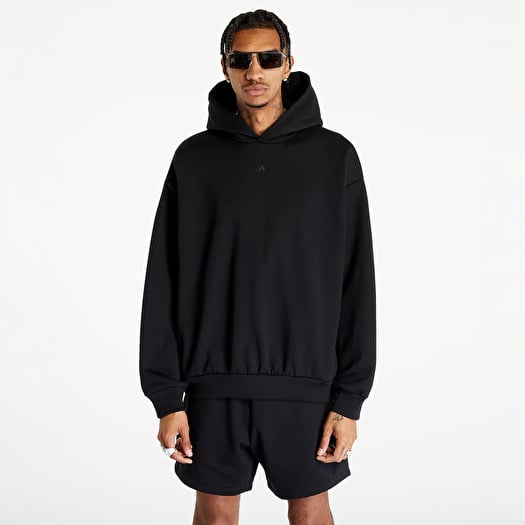 Adidas black fleece hoodie clearance