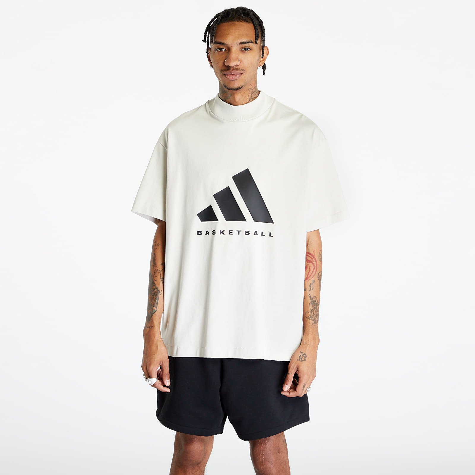 T-skjorter adidas Performance One Cotton Jersey Short Sleeve Tee UNISEX Talc
