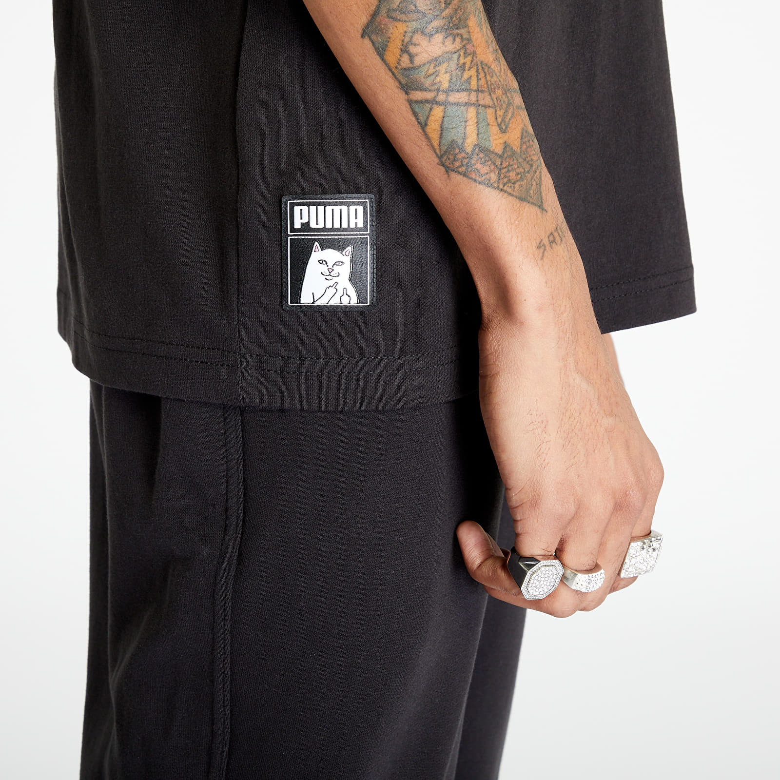 T-krekli Puma x RIPNDIP Graphic Tee Puma Black