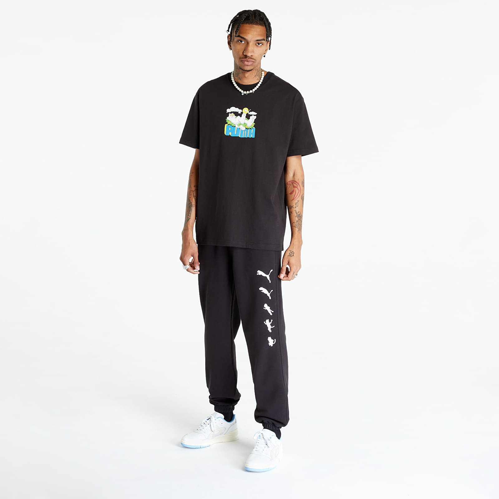 T-krekli Puma x RIPNDIP Graphic Tee Puma Black