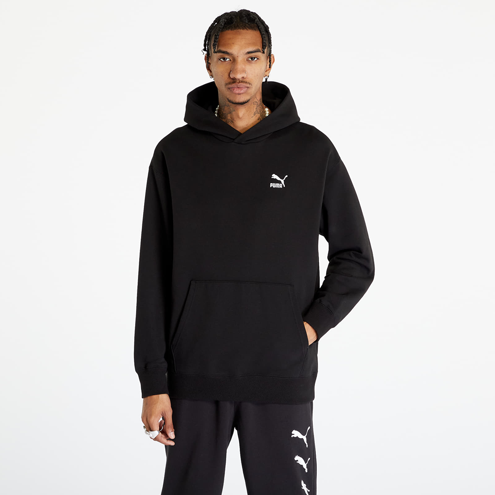 All black puma hoodie cheap