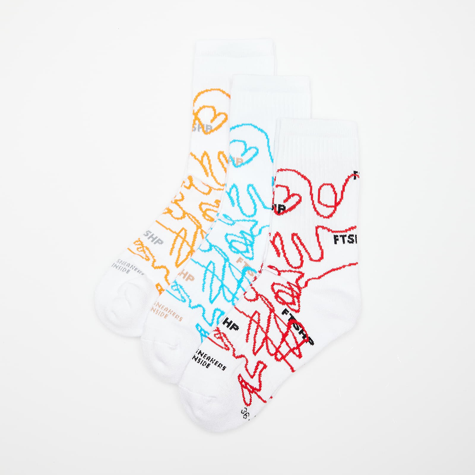 Socken Footshop The Bubble Socks 3-Pack Multicolor