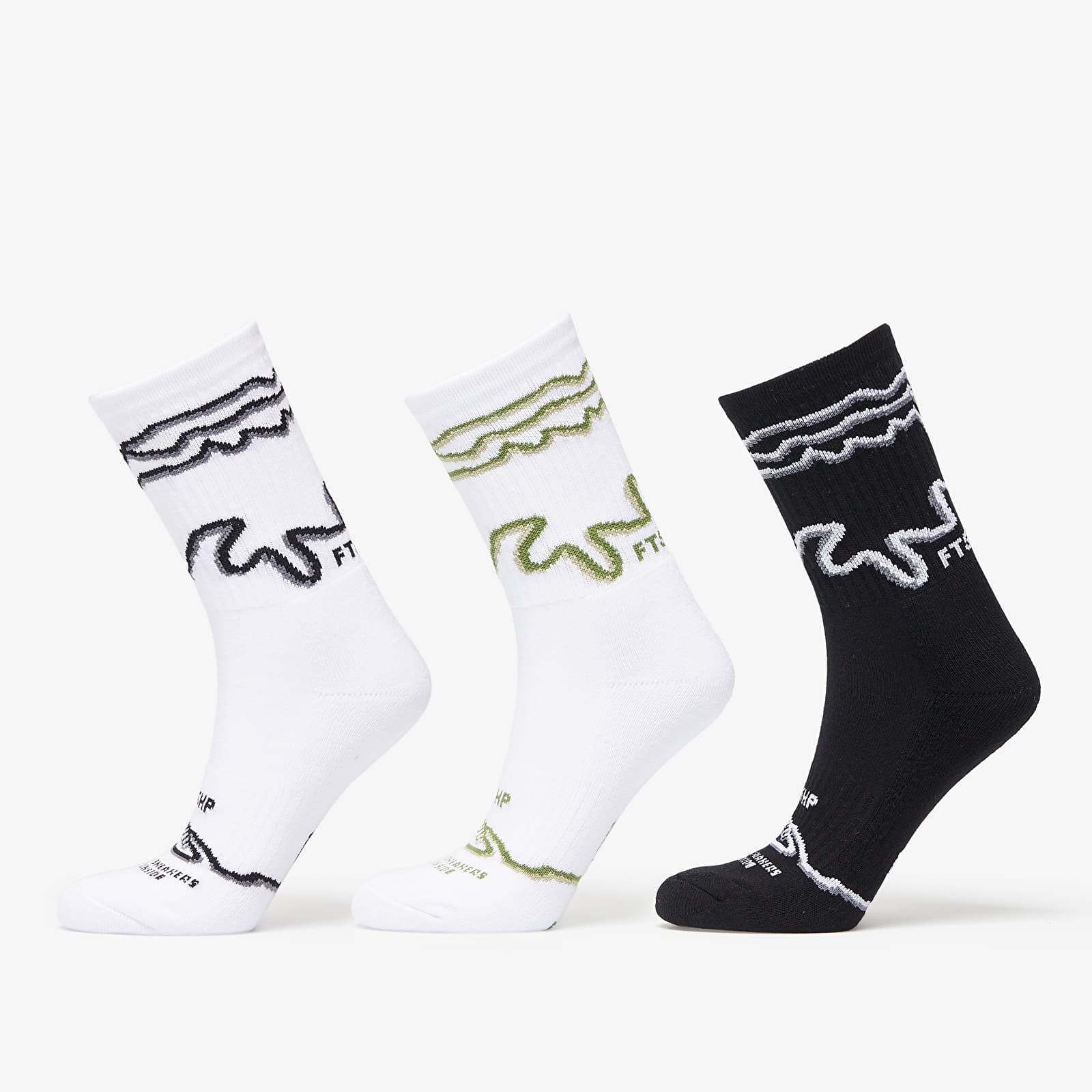 Footshop The Stripes Socks 3-Pack Multicolor 43-46