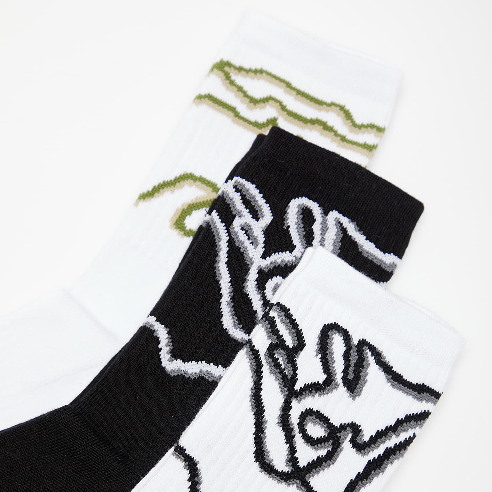 Ponožky Footshop The Stripes Socks 3-Pack Multicolor