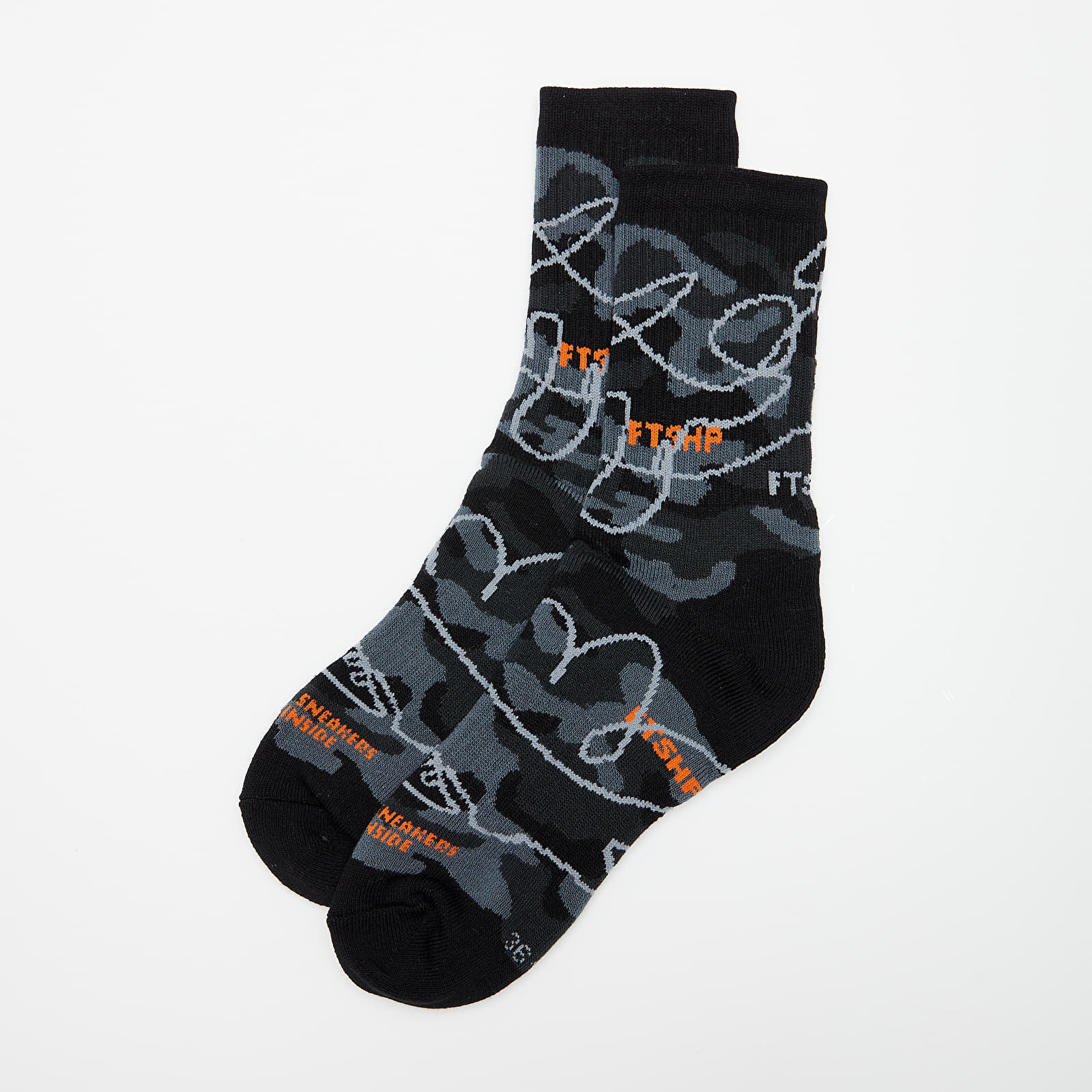 Skarpetki Footshop The Basketball Socks Black Camo