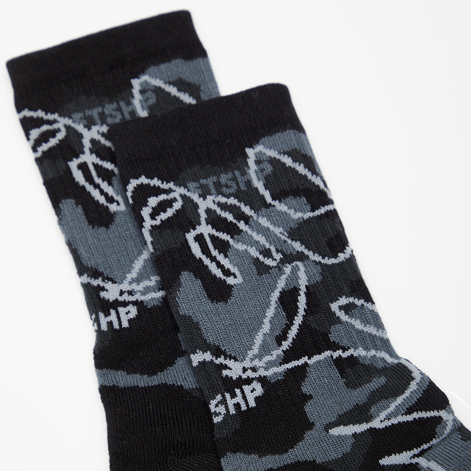 Skarpetki Footshop The Basketball Socks Black Camo