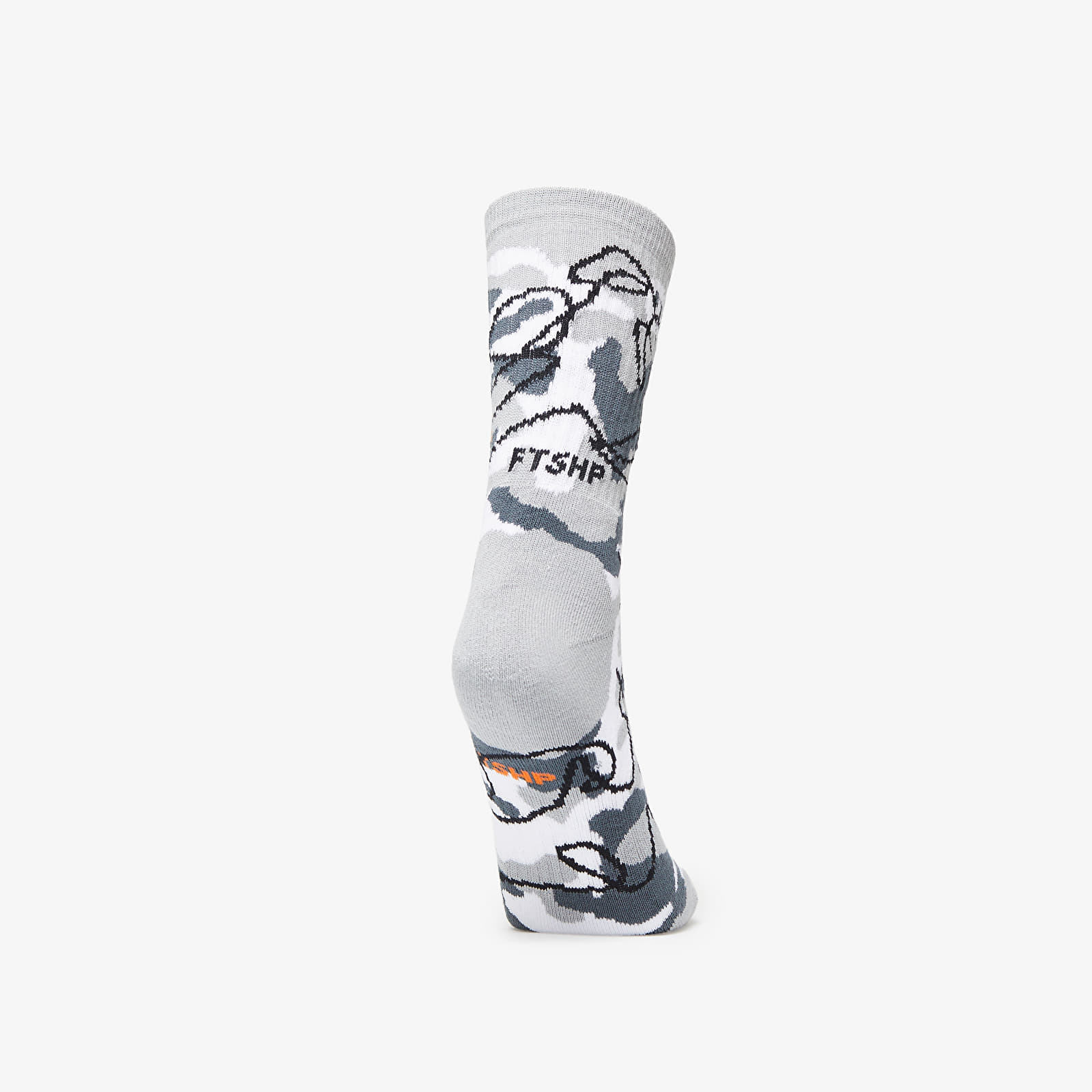 Zoknik Footshop The Basketball Socks Gray Camo