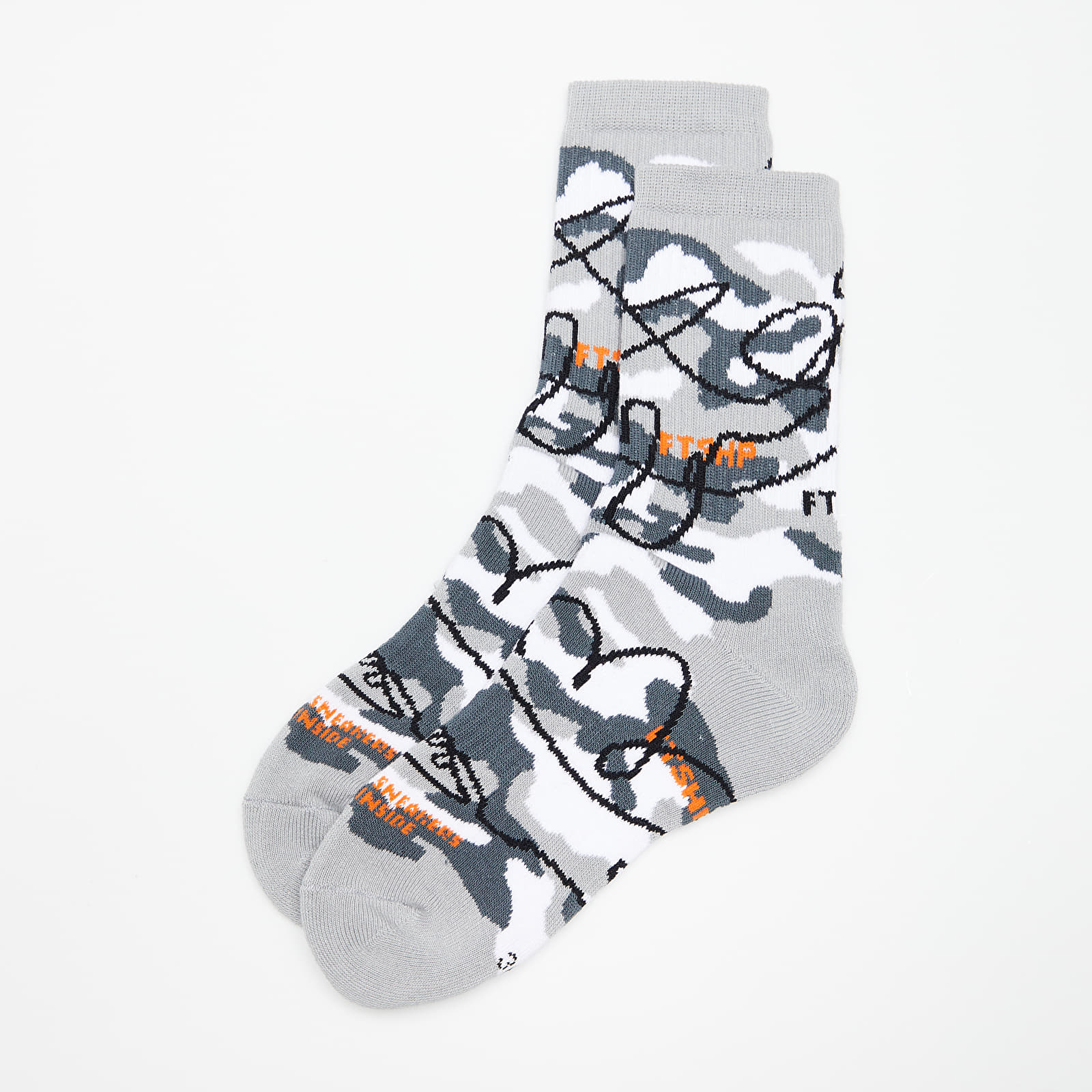 Zoknik Footshop The Basketball Socks Gray Camo