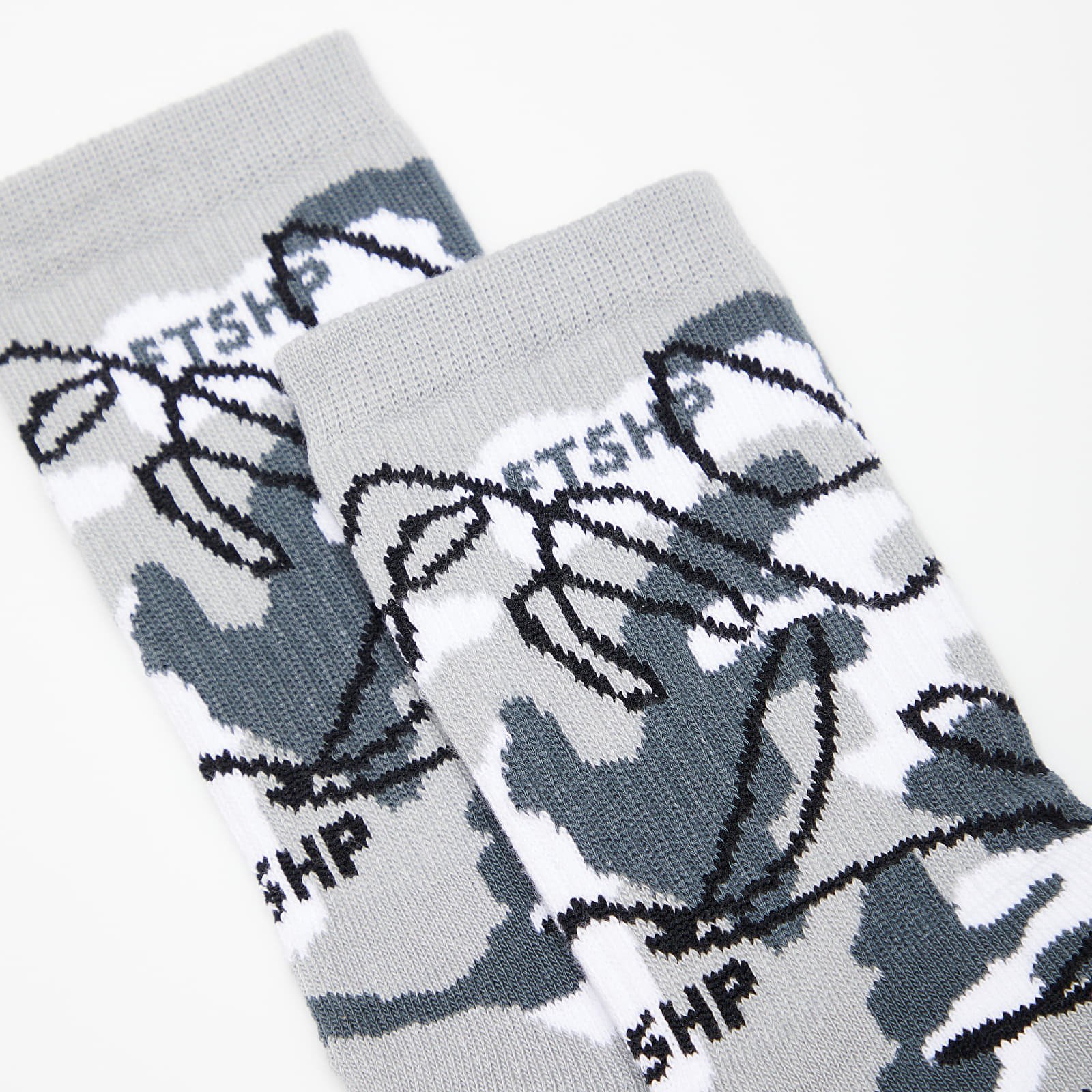 Zoknik Footshop The Basketball Socks Gray Camo
