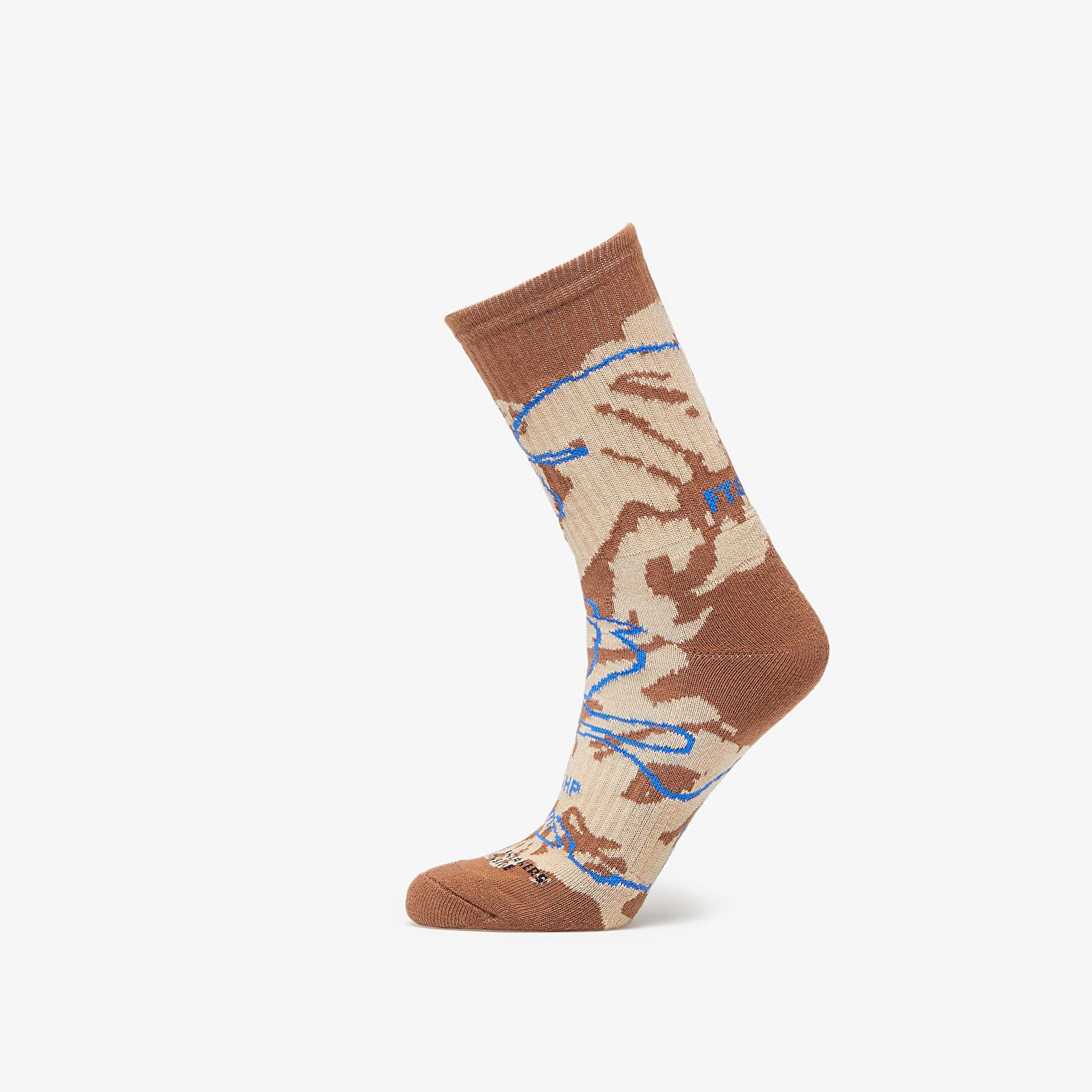 Footshop Giza Desert Socks Camel/ Blue 43-46