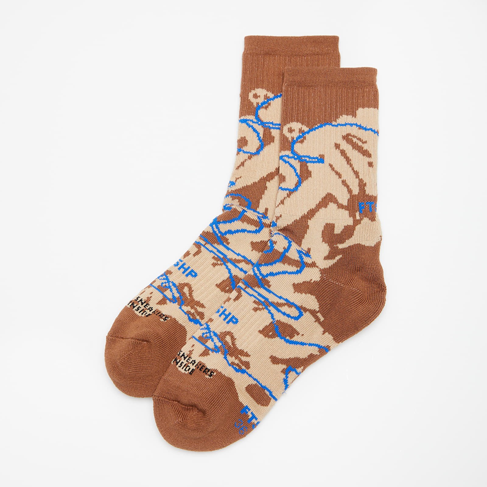 Zoknik Footshop Giza Desert Socks Camel/ Blue