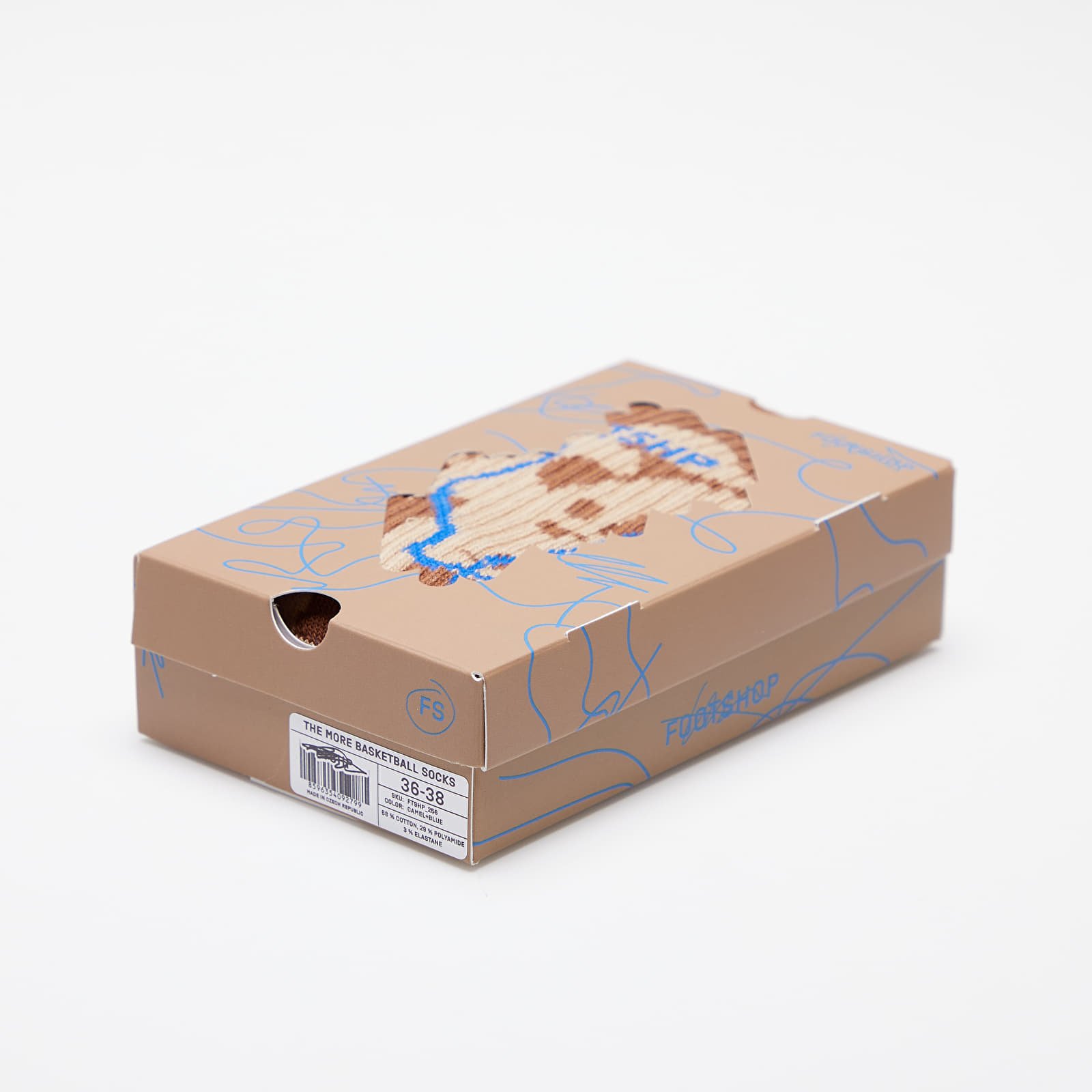 Zoknik Footshop Giza Desert Socks Camel/ Blue