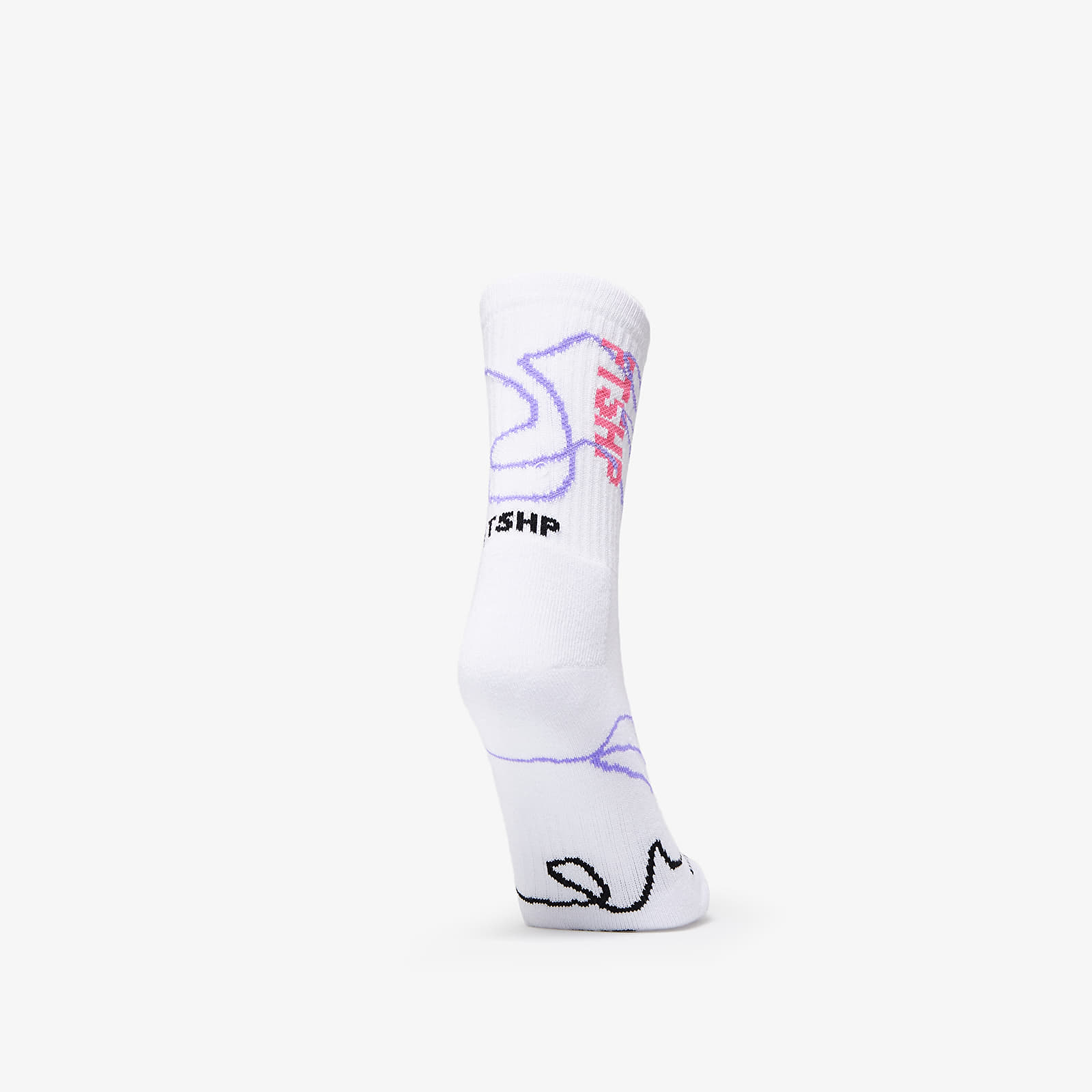 Socks Footshop The Skateboard Socks White/ Pink