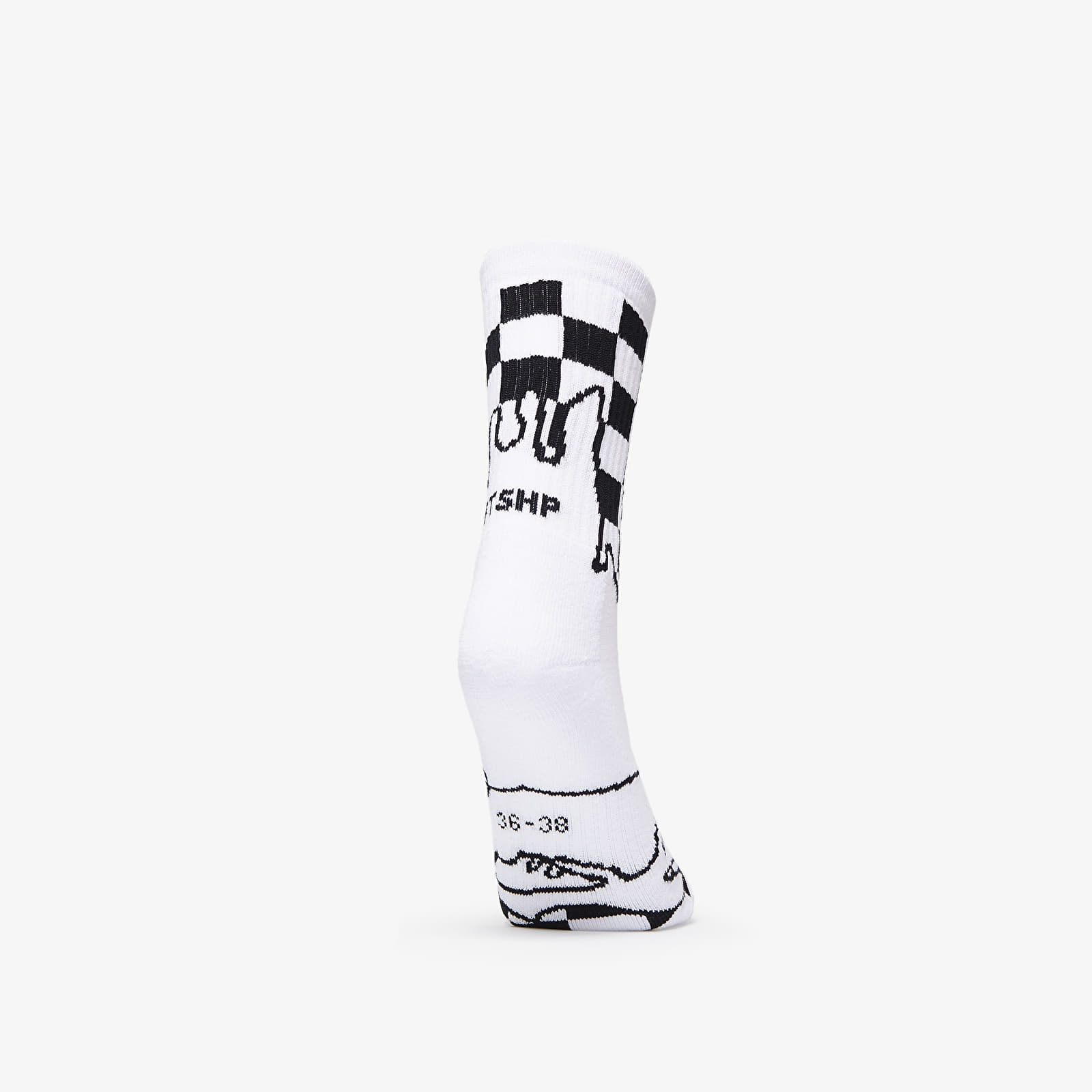 Чорапи Footshop The Nju Checker Socks Black/ White