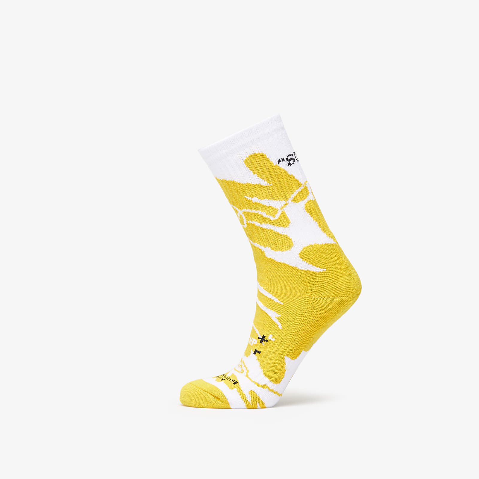 Zoknik Footshop The "Basketball" Socks White/ Yellow