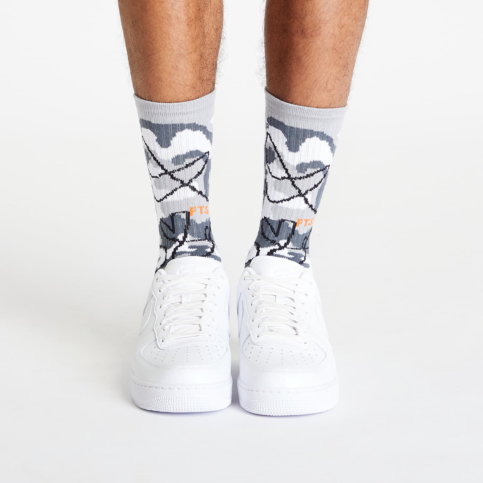 Zoknik Footshop The Basketball Socks Gray Camo